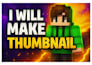 design a custom 3d minecraft thumbnail that boosts clicks